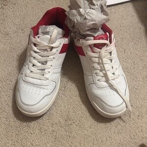 Pony Women's White and Red Sneakers